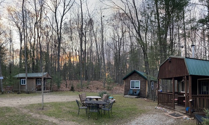 West Branch Cabin | 3 rustic cabins on 2.5 acres, your own little camp at the end of a private drive
