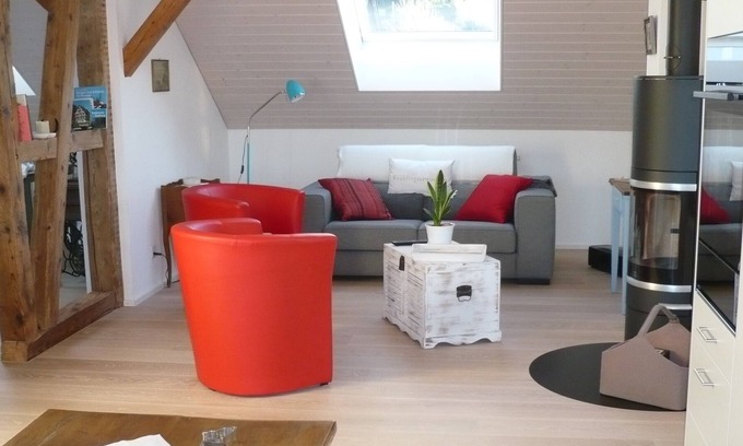Ermatingen Apartment | 31/2 room attic apartment with large terrace, lake view, 200 m to the lake