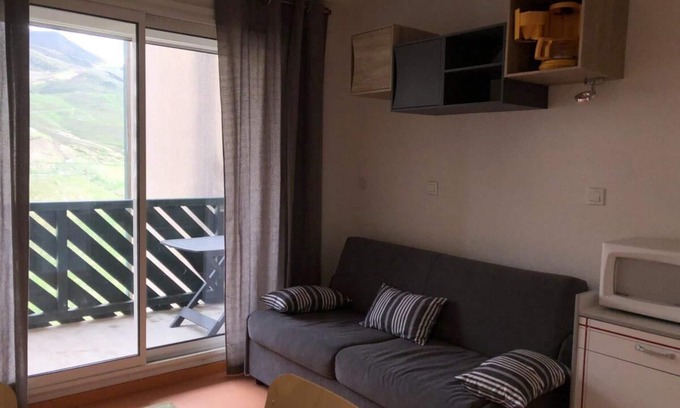 Peyragudes Apartment | 3rd floor, balcony, tv, ski locker, 23m², Peyragudes