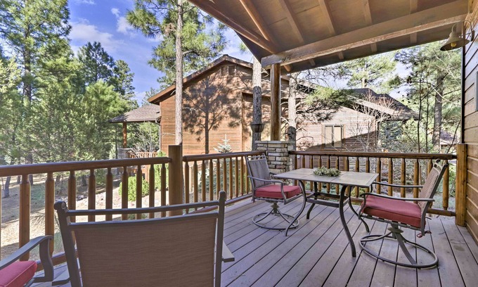 Torreon Cabin | 4 Mi to Fool Hollow Lake: Cabin w/Tranquil Deck