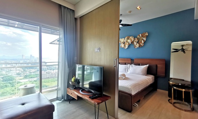Na Chom Thian Condo | 456 Veranda Residence Pattaya Jomtien Sea View 1BR; Beachfront