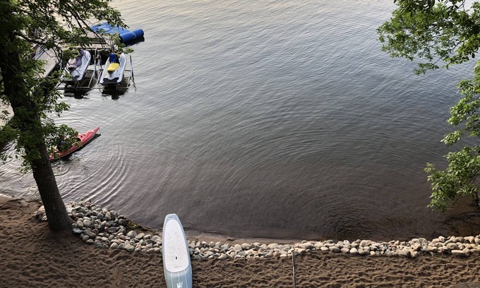 Sturgeon Lake House | 4br 2ba lake front escape, private beach and hot tub. Option for pontoon