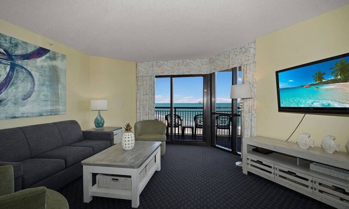 Myrtle Beach Condo | 4BR oceanfront, 8th fl, big balcony in Ocean Reef