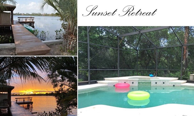Chuluota House | 5 Ac, Spacious 3/2 Lakefront Retreat, Private Pool/Spa/Dock, High Speed WiFi