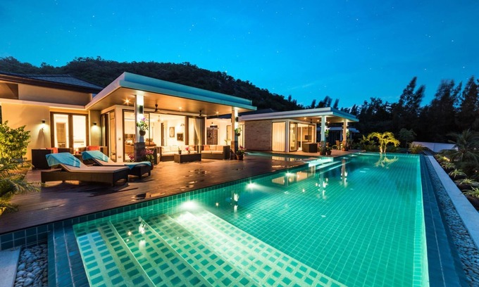 Khao Tao Villa | 5 Bedroom Amazing Pool Villa In Resort (TS1)