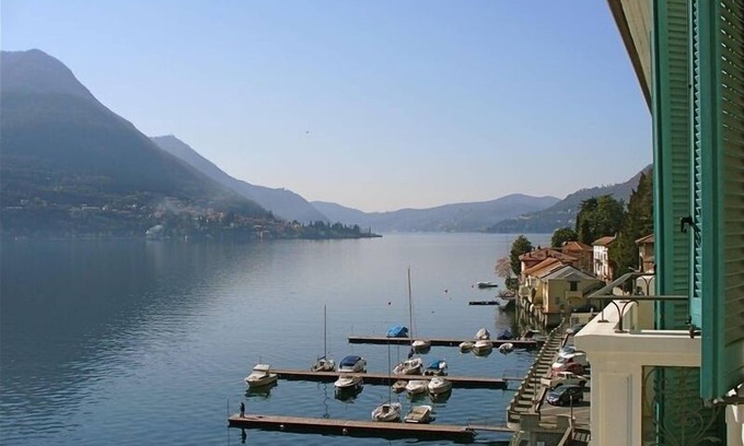 Carate Urio Condo | 5 Lakefront Balconies on Lake Como-Waterviews from Every Room!