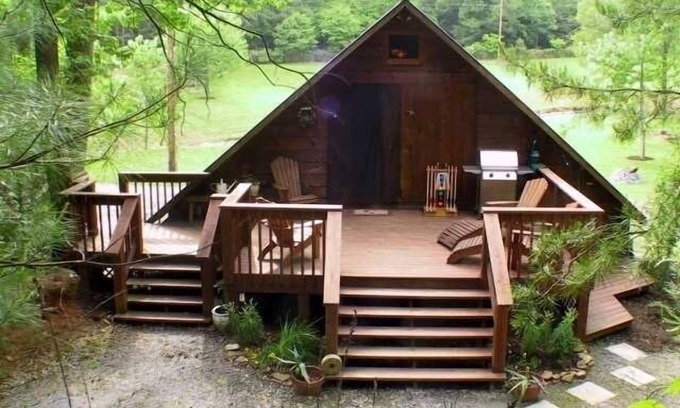 Bostic Cabin | 5 star Creekside Romantic Getaway for two & 58 acres &Fresh Warm Bread & Pond
