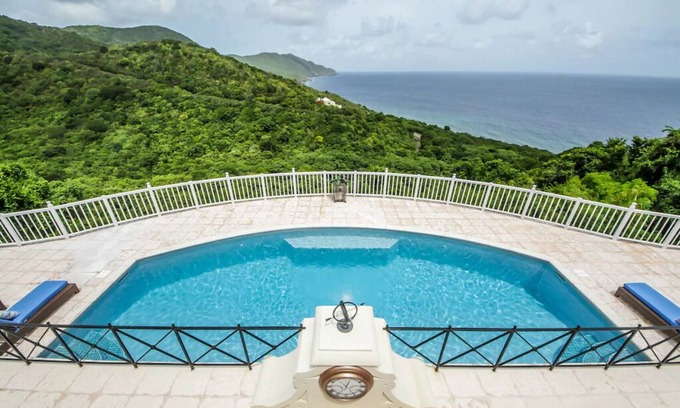 Estate Prosperity East House | 6 beds 8 bathroom St Croix Gorgeous view of the Caribbean Sea to Rain Forest