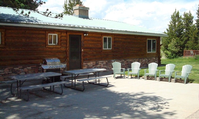 Lazy Acres Cabin | 8 miles from Yellowstone! Parking area for toys! Fireplace & gas grill!