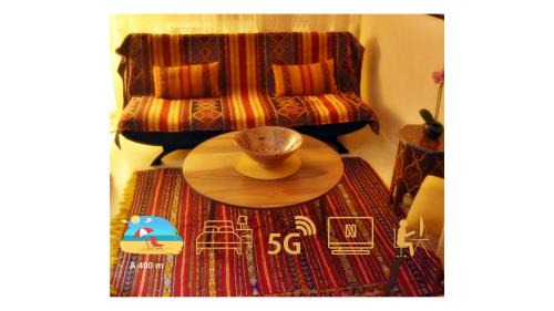 El Jadida Apartment | A 2 pas de la plage et des souks, Confort, Wifi haut débit,TV connectée, Netflix, Clim, Acte de mariage pour couple national