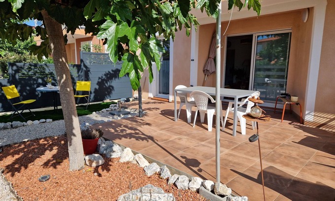 Le Barcares Apartment | A 5 mn de la mer ! Appartement T2 au Calme en Rez-de-jardin Terrasse et Piscine