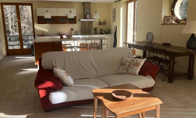 Bonlieu Apartment | A balcony overlooking the Jura's most beautiful lake