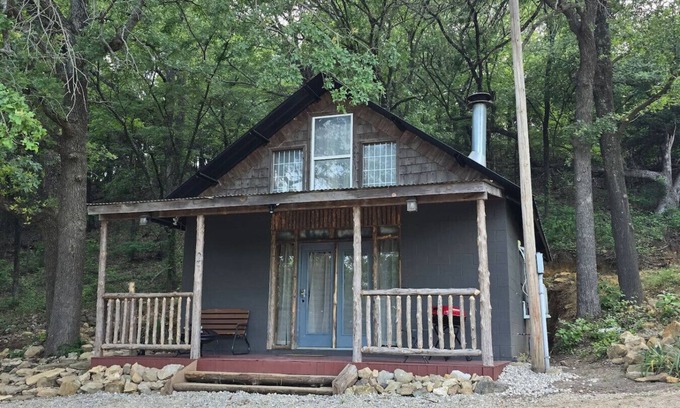Davis Cabin | A-Frame Cabin located just minutes from Turner Falls.