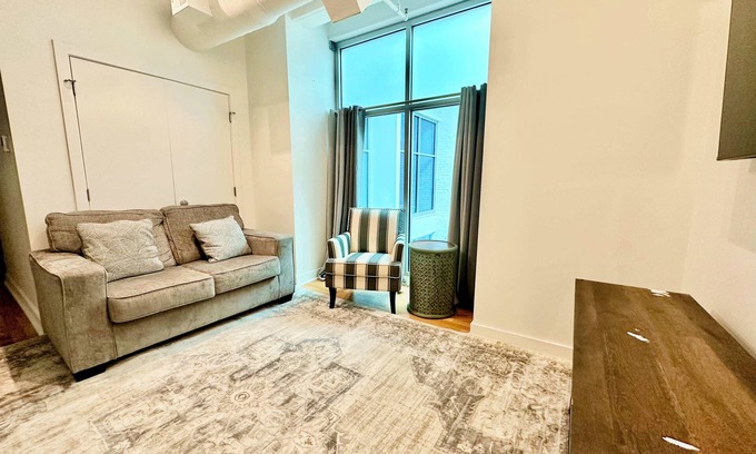 Old Market Apartment | A historic 1,000 square foot Atrium loft in the heart of the Old Market