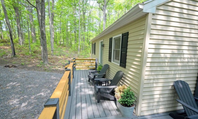 Great Cacapon Cabin | A Humble Abode - Pet Friendly, Fire Pit, Deck, Grill, Wood Stove, Games, Wifi, 6 acres
