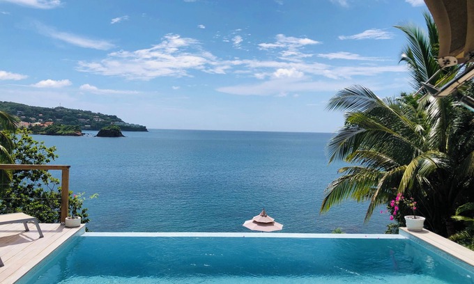 Vigie Villa | A Luxury Tented Experience with a Saltwater Infinity Pool and Private Beach.