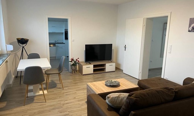 Lubbecke Apartment | A modern renovated apartment with balcony terrace.