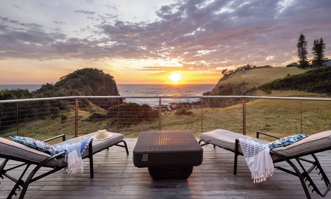 Scotts Head House | Absolute waterfront beach house with massive deck - family and dog friendly