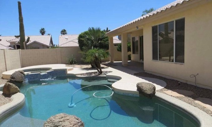 Mountain Park Ranch House | Ahwatukee Veteran owned 4bed 2bath Dog Friendly home with heated pool and spa
