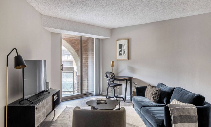 Connecticut Ave - K Street Apartment | Airy Foggy Bottom 1BR w/Gym, nr Metro, Groceries & Bars, by Blueground