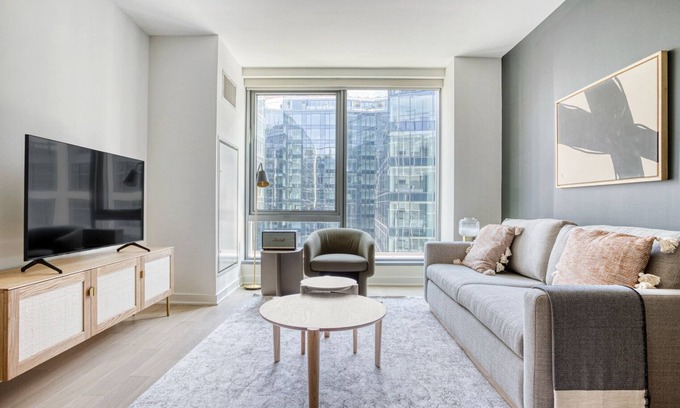 Navy Yard Apartment | Airy Navy Yard 1BR w/Gym, Rooftop Pool, walk to Nats Park, by Blueground