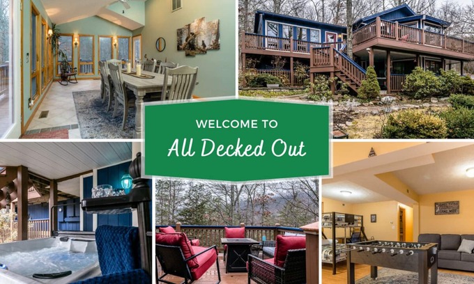 Massanutten House | All Decked Out at Massanutten -HOT TUB, GAME ROOM, GREAT OUTDOOR SPACES TO RELAX