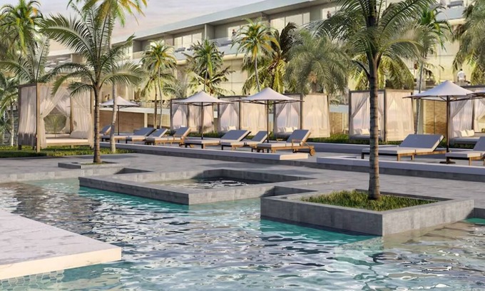 Punta Sam House | All-Inclusive XP: Spacious Room w/Private Pool & Garden in Beachfront Resort