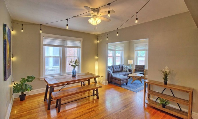 Tower Grove South Apartment | Almond Blossoms at TG Park | Fenced Backyard+W/D