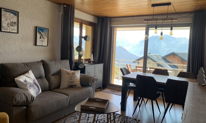 Viel-Alpe Apartment | Alpe d'Huez Appart 37m2 + terrace 16m2 - Breathtaking view - 4 people (4*)