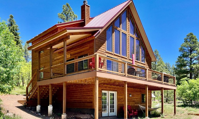 Bayfield House | Amazing lake view home with fireplace, W/D, kitchen, grill, balcony, and deck