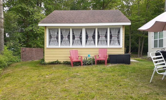 Broomfield Cabin | Amazing lakefront cabin with private beach, boat slip, kayaks, and pedal boat.