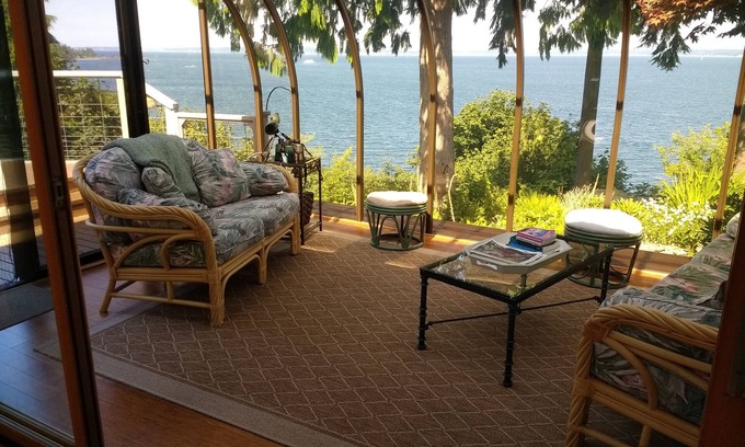 Port Ludlow House | Amazing Puget Sound Waterfront Home. Incredible Views, Olympic Peninsula, WA.