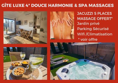 Villemoustaussou House | AMOUR - Gîte Luxe 4 étoiles -Douce Harmonie Massages & SPA 5 places -Cocon Discret Insolite sans vis à vis en toute sérénité - 5 min Carcassonne