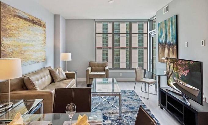 Woodmont Triangle Apartment | Ample Parking Space! Walk to Bethesda Station | Downtown Bethesda | by GLS