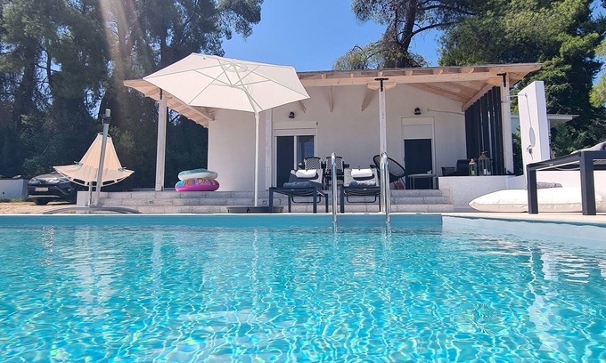 Kriopigi Villa | Anna Maria Luxury Suite with private pool