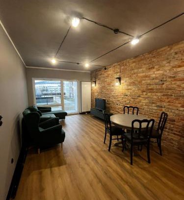 Grunwald Apartment | APARTAMENT z widokiem na stadion Styl Industrialny Jedyny taki CHECK IN 24 H
