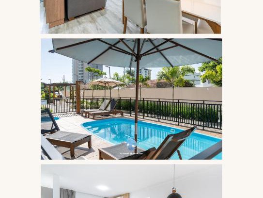 Nossa Senhora da Paz Apartment | Apartamento 150m da PRAIA com SACADA, WI-FI AR CONDICIONADO, PISCINA, PORTARIA 24h, PLAYGROUND e vaga de GARAGEM