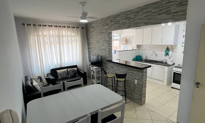 Jardim Sao Miguel Apartment | Apartamento aconchegante com ar condicionado no lindo Guarujá, Carpentier