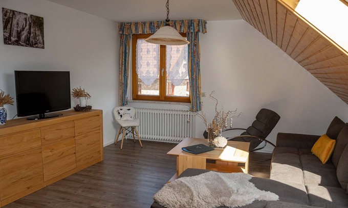 Schiltach Apartment | Apartment 2 "Starry Sky", top floor, 80sqm, 2 bedrooms, max. 6 people