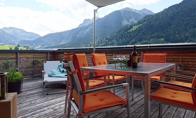 Au Apartment | Apartment (85 m²) with a large south-facing terrace (30 m²) and sauna
