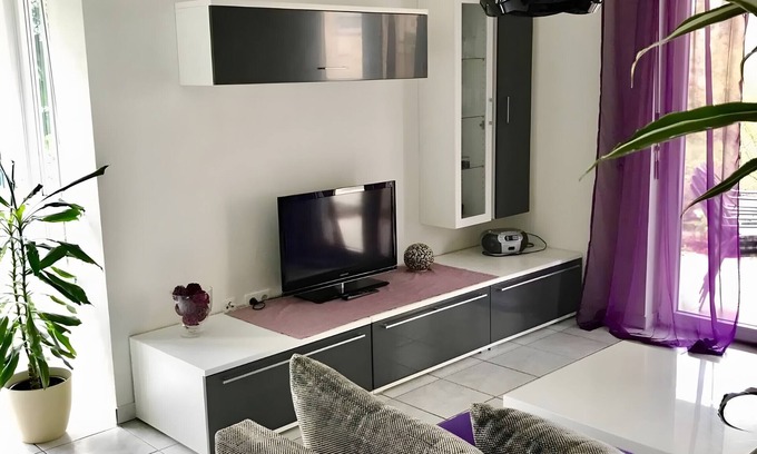 Ludwigshafen Apartment | Apartment 'Annabelle' with Private Terrace and Wi-Fi