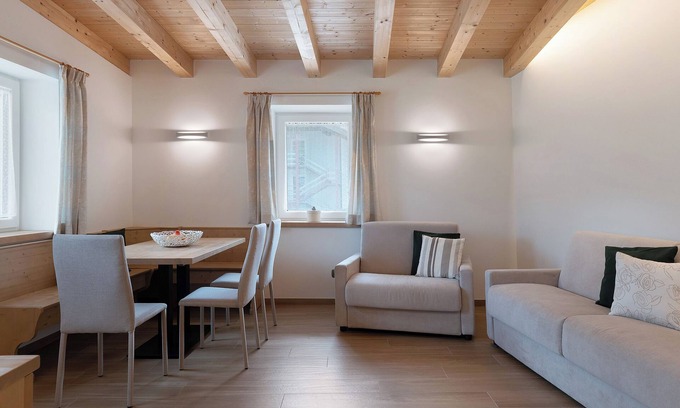 Campitello di Fassa Apartment | Apartment 'Anita Campitello Di Fassa' with Mountain View and Wi-Fi