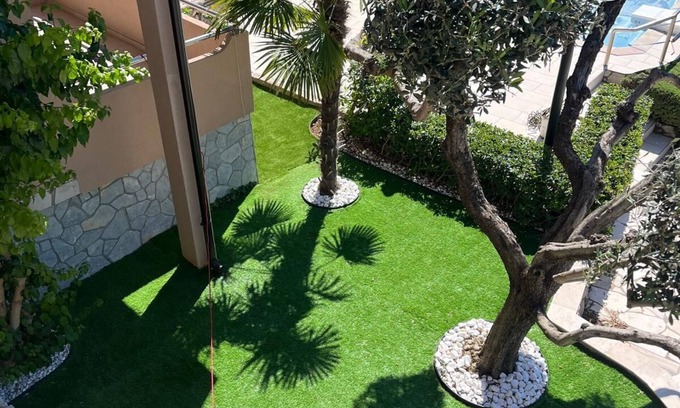 Kornic Apartment | Apartment Barbara 044 with the pool and a perfect sea view