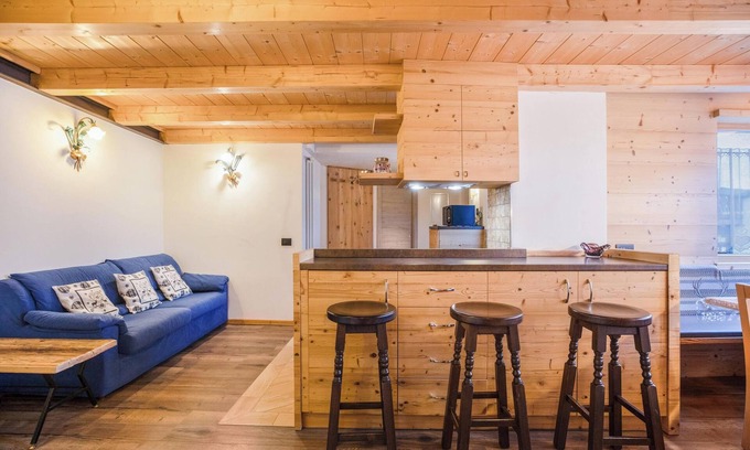 Campitello di Fassa Apartment | Apartment Chalet Osmar Appartamento 2 with Mountain View, Wi-Fi, Garden & Terrace
