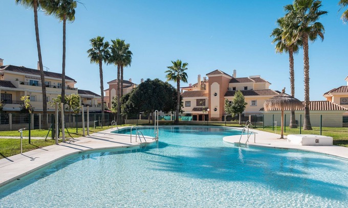 Caleta de Velez Apartment | Apartment "Casa Baviera Golf" with Mountain View, Shared Pool & Wi-Fi