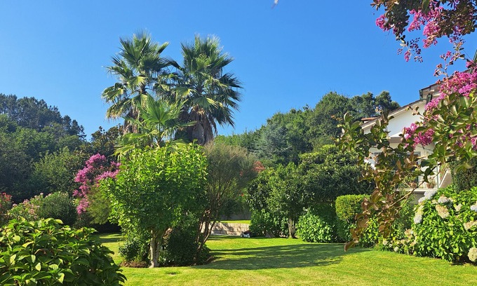 Sao Pedro do Sul Villa | Apartment 'Casa Pinho' with Mountain View, Private Terrace and Wi-Fi