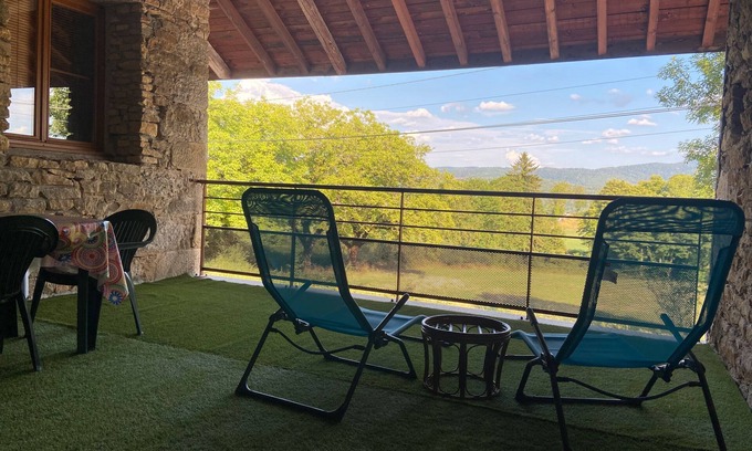Dortan Apartment | Apartment 'Entre Lacs Et Sapins' with Mountain View, Private Terrace and Wi-Fi