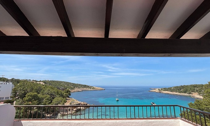 Portinatx Apartment | Apartment in A Hotel 'Vista Mar 1Aa' with Sea View, Wi-Fi and Air Conditioning