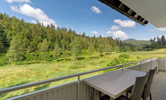 Hundsbach Apartment | Apartment 'Ferienwohnung am Wasserfall' with Mountain View, Shared Garden and Wi-Fi