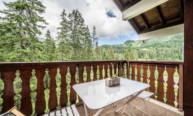 Mieussy Apartment | Apartment 'Fleury' with Mountain View and Balcony